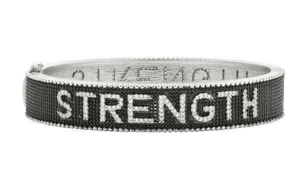 Freida Rothman Black "Strength" Bracelet