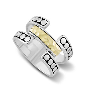 Samuel B. Sterling Silver & 18K Yellow Gold Open Design Ring