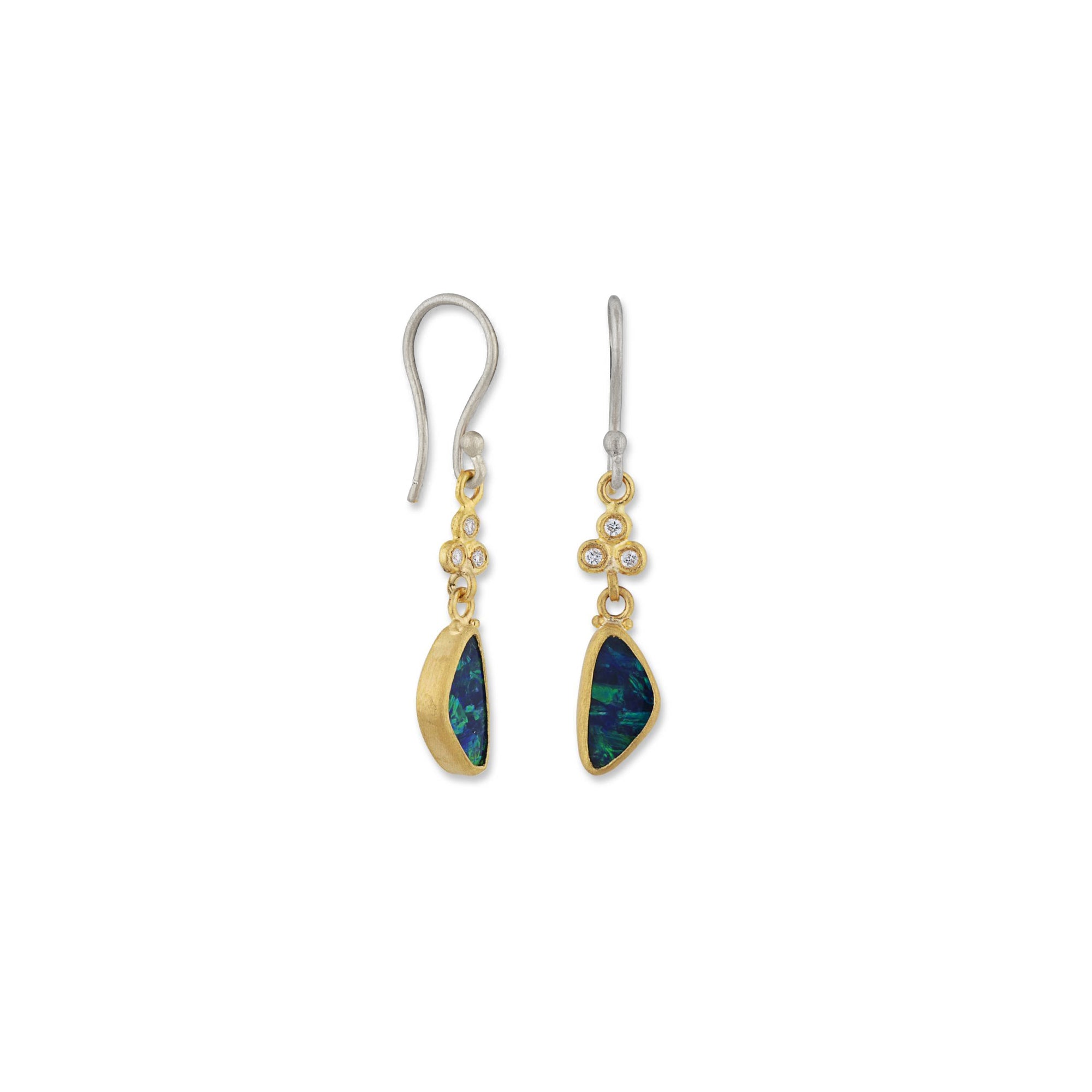 Lika Behar 24K Gold "Ocean" Opal Drop Earrings