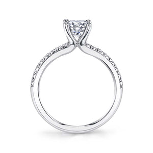 Sylvie 14K White Gold Classic Diamond Solitaire Engagement Ring