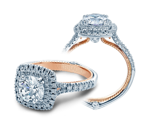 Verragio Couture ENG-0425CU White & Rose Gold Diamond Engagement Ring