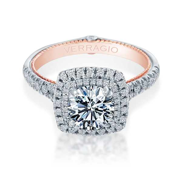 Verragio Couture ENG-0425CU White & Rose Gold Diamond Engagement Ring