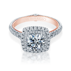 Verragio Couture ENG-0425CU White & Rose Gold Diamond Engagement Ring