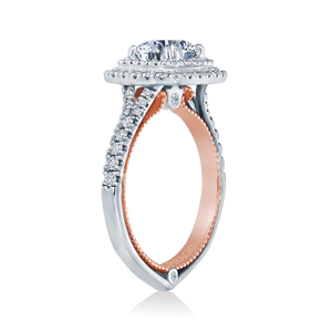 Verragio Couture ENG-0425CU White & Rose Gold Diamond Engagement Ring