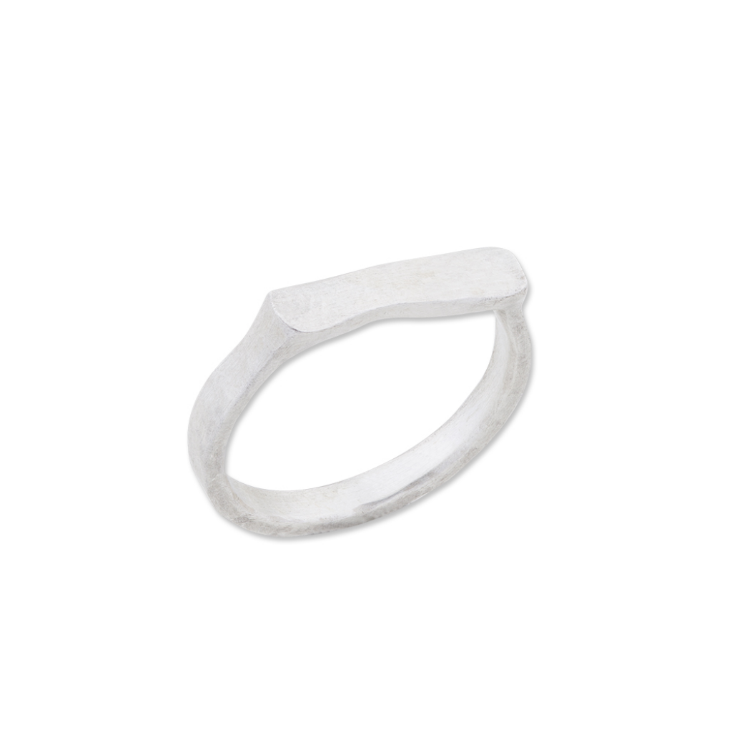 Lika Behar Sterling Silver Hammered Design Ring