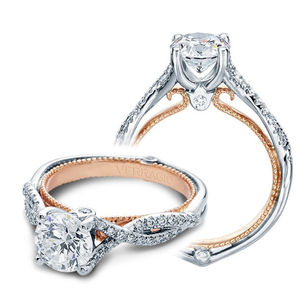 Verragio Venetian ENG-0421R 18K White & Rose Gold Engagement Ring