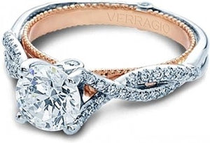 Verragio Venetian ENG-0421R 18K White & Rose Gold Engagement Ring