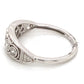 14K White Gold Diamond Vintage Style Ring