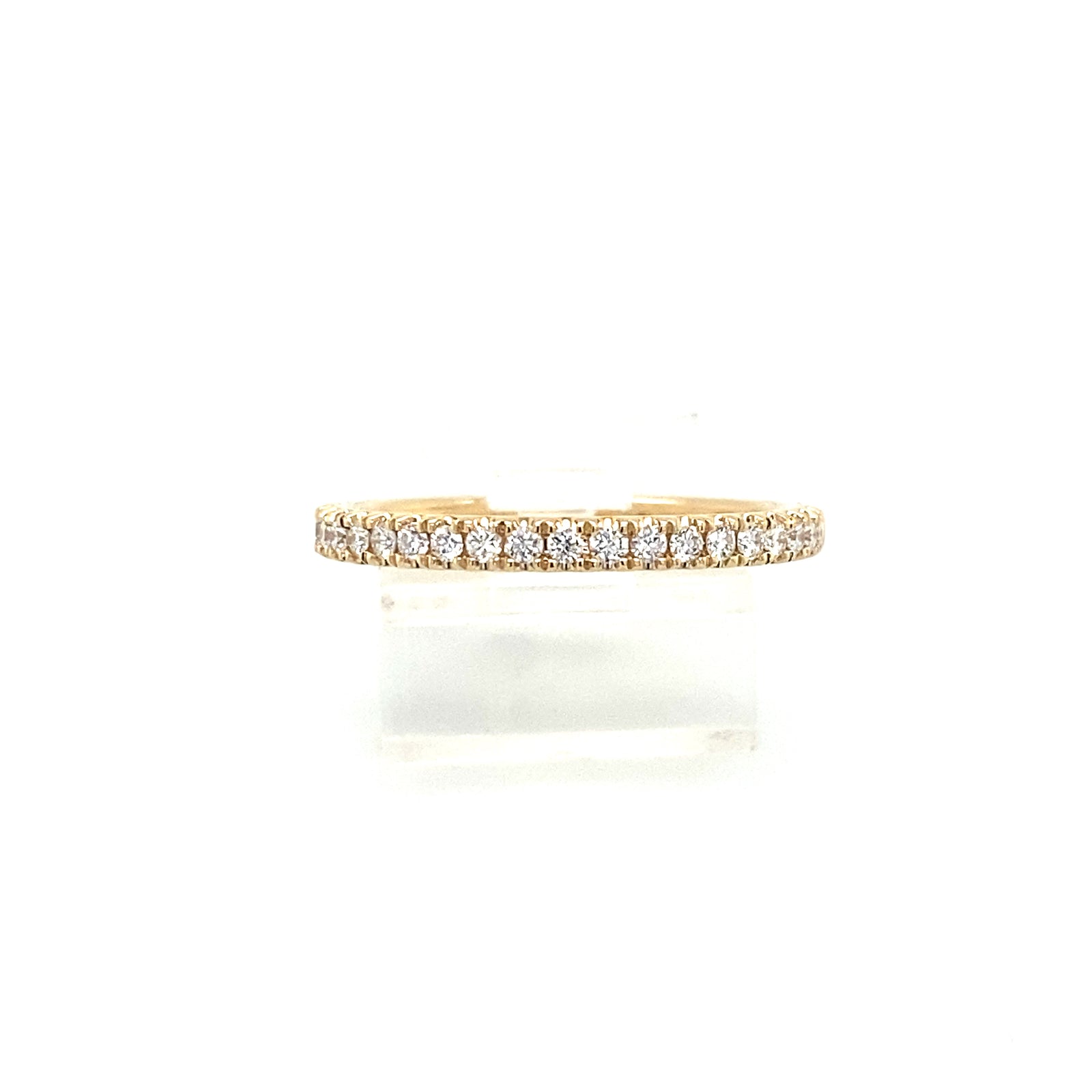 14K Yellow Gold Diamond Wedding Band