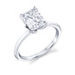Sylvie 14K White Gold "Shay" Emerald Cut Solitaire Engagement Ring