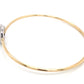 14K Yellow & White Gold Diamond Cluster Bracelet
