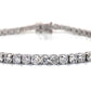 14K White Gold 6 Carat Diamond Tennis Bracelet