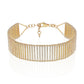 14K Yellow Gold Diamond Wide Mesh Style Bracelet