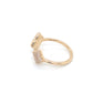 14K Yellow Gold Diamond And Mother Of Pearl Ring