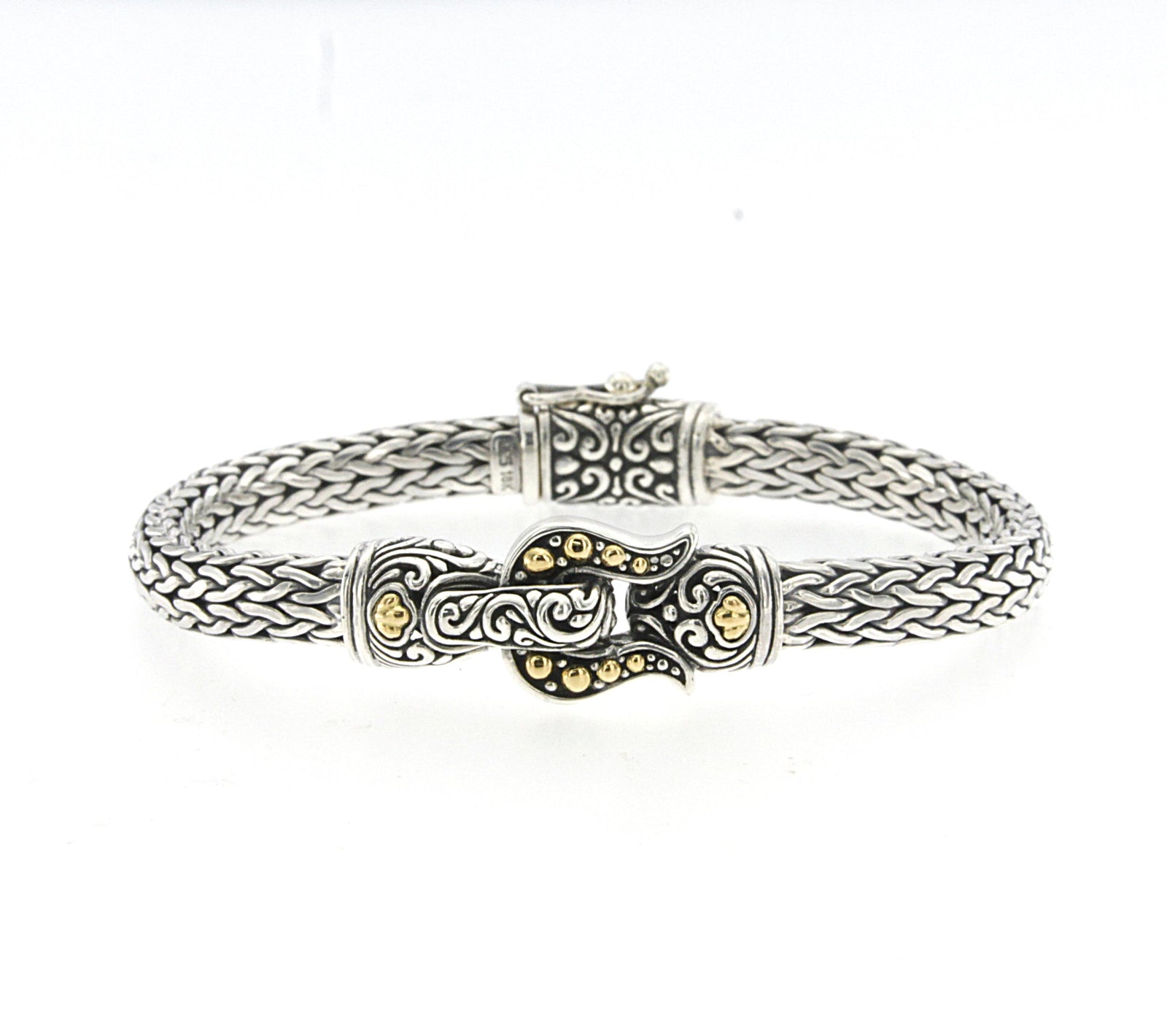 Samuel B. Sterling Silver & 18K Yellow Gold Tulang Naga Bracelet