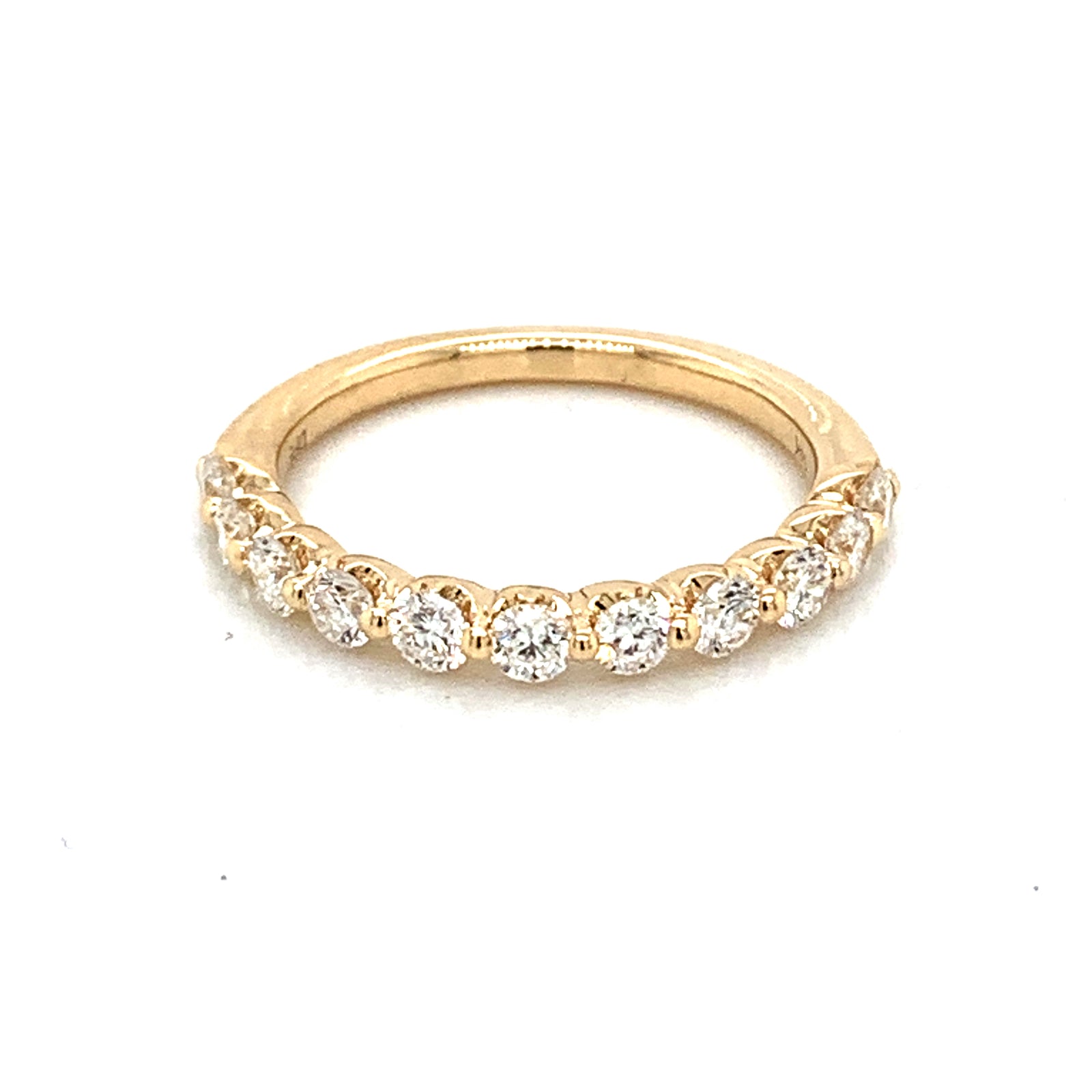 14K Yellow Gold Diamond Wedding Band
