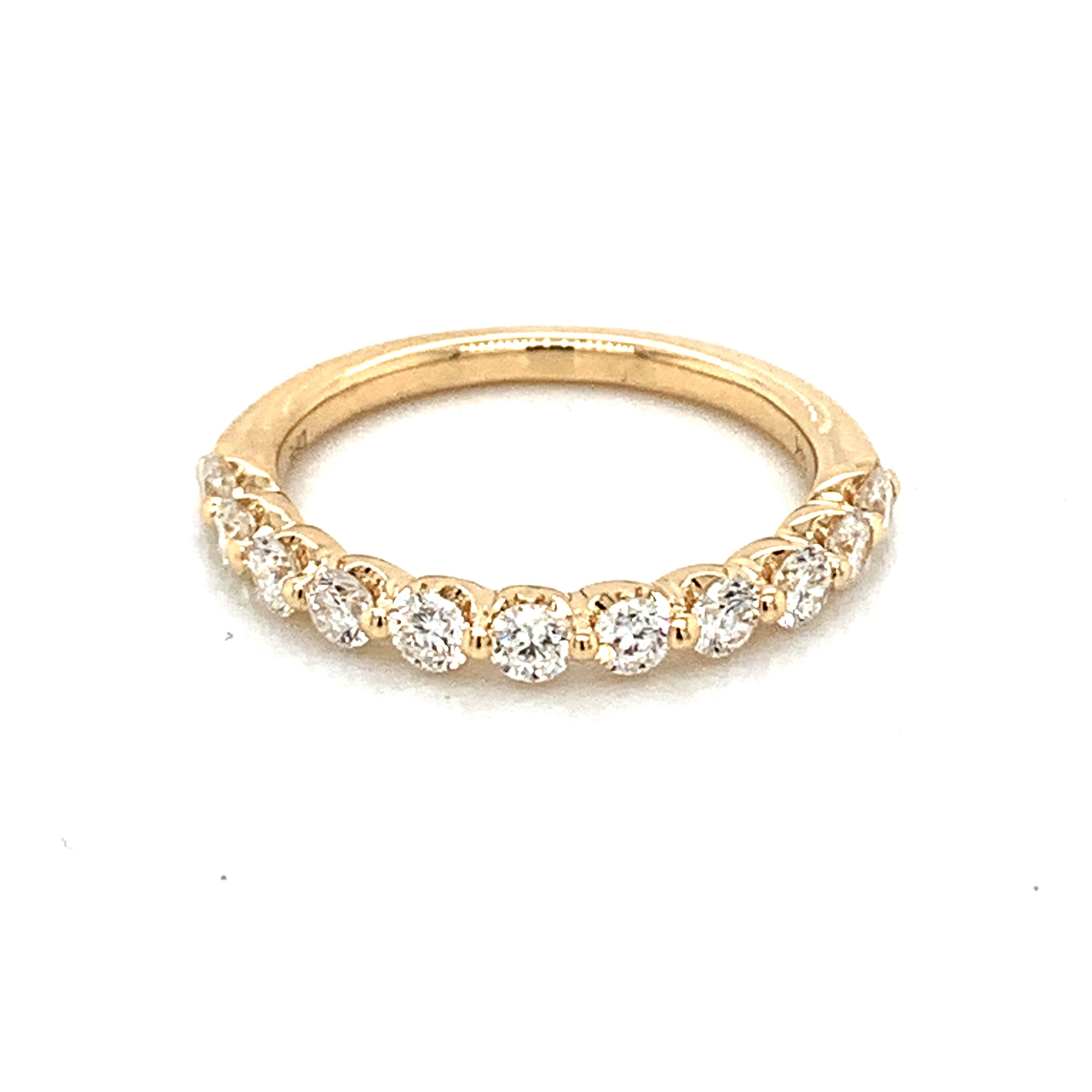 14K Yellow Gold Diamond Wedding Band