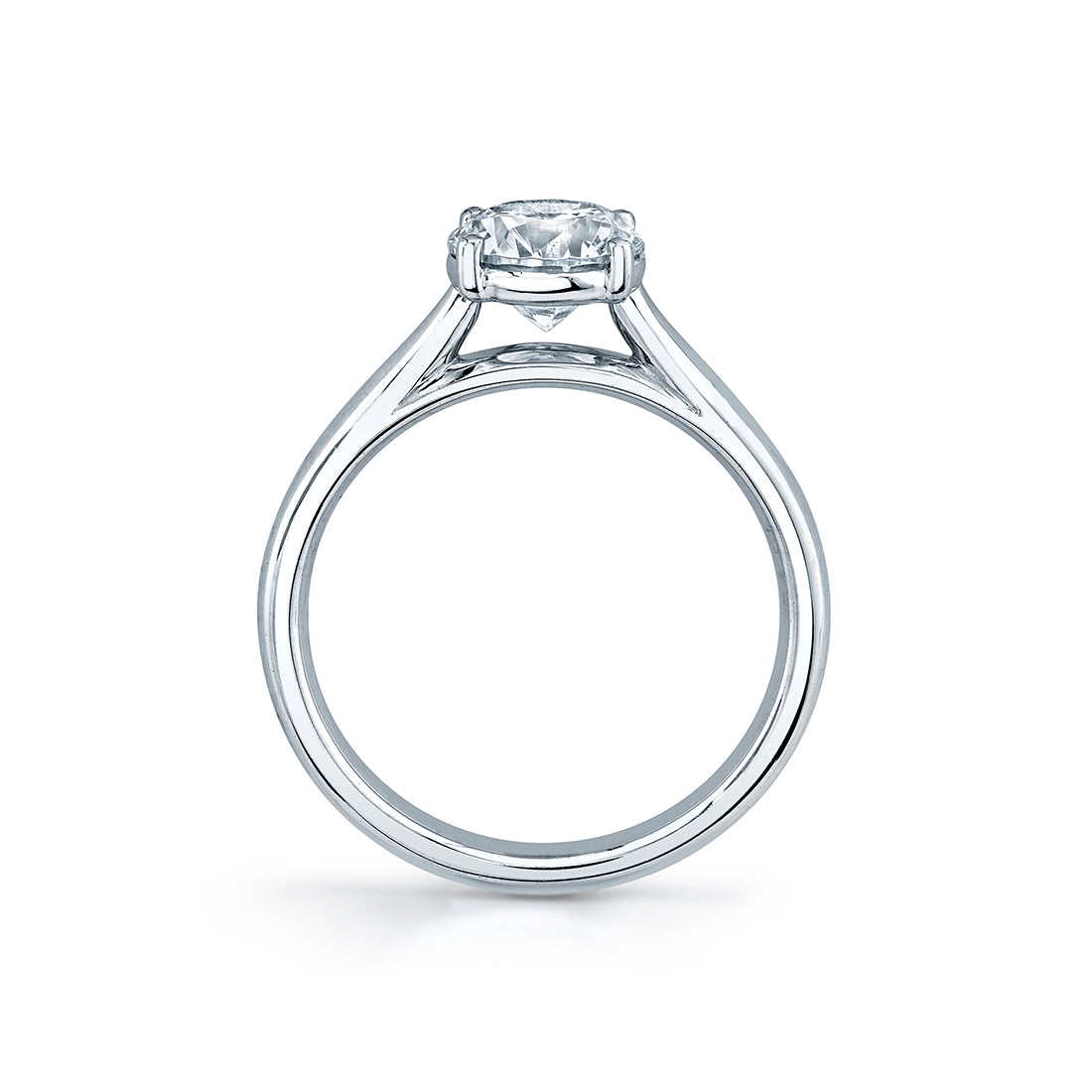 Sylvie 14K White Gold "Allison" Solitaire Engagement Ring