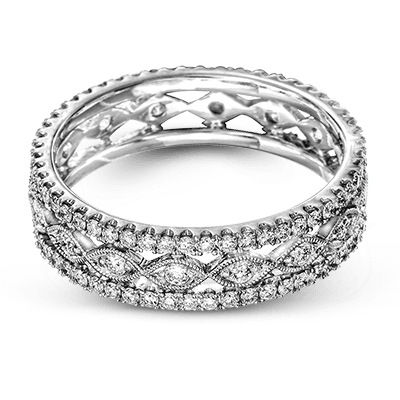 18K White Gold Diamond Eternity Band by Simon G. Jewelry