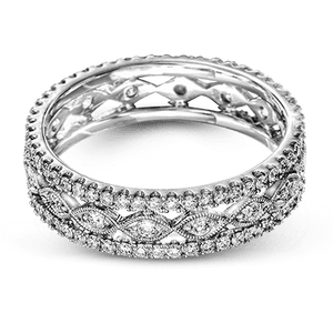 18K White Gold Diamond Eternity Band by Simon G. Jewelry