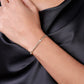 14K Yellow Gold Curb Link Bracelet with Bezel Set Diamonds