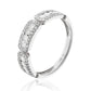 14K White Gold Art Deco Style Diamond Ring