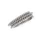 14K White Gold Diamond Flexible Spiral Ring