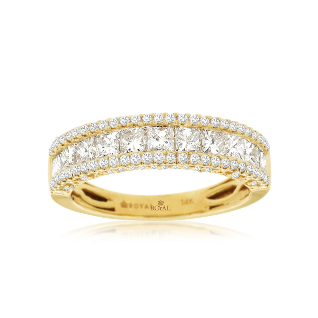 14K Yellow Gold Channel Set Diamond Ring