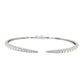 14K White Gold Diamond Graduated Cuff Bracelet
