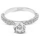Simon G 18K White Gold Diamond Engagement Ring