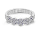 18K White Gold Diamond Double Row Ring by Simon G. Jewelry