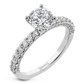 Simon G 18K White Gold Diamond Engagement Ring