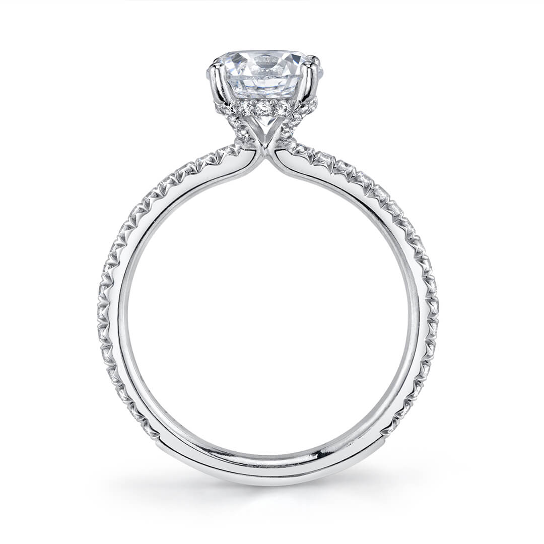 Sylvie 14K White Gold "Maryam" Diamond Engagement Ring