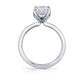 Sylvie 14K White Gold "Shay" Emerald Cut Solitaire Engagement Ring