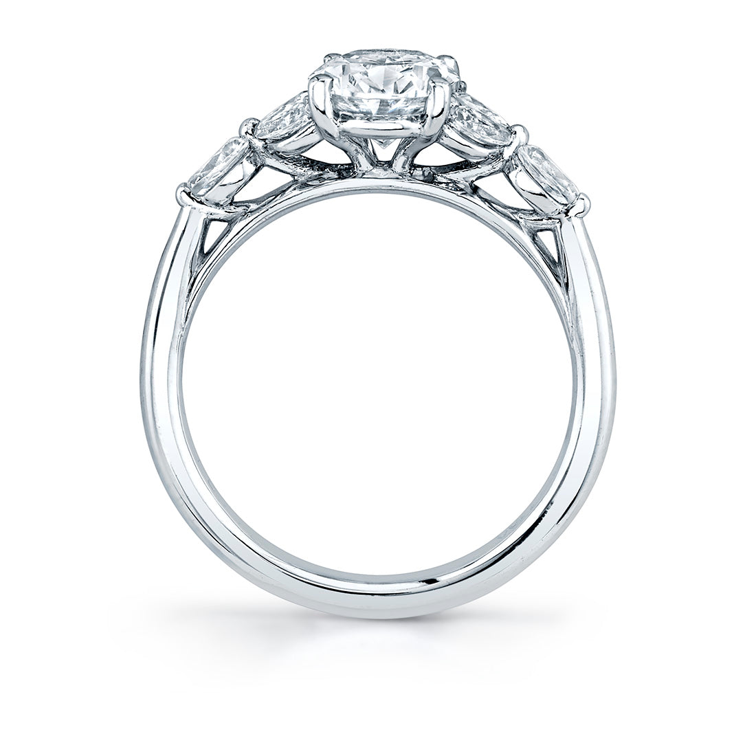 Sylvie 14K White Gold Diamond "Daylin" Engagement Ring