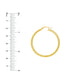 14K Yellow Gold Rope Twist Hoop Earrings