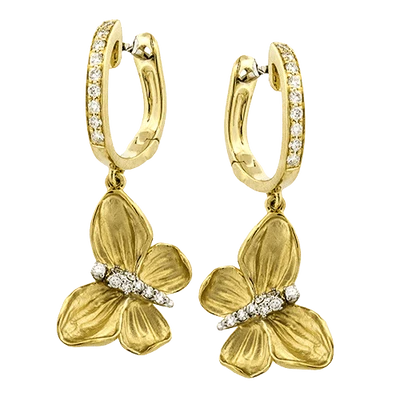 Simon G. Diamonds Butterfly Earring in 18k Gold