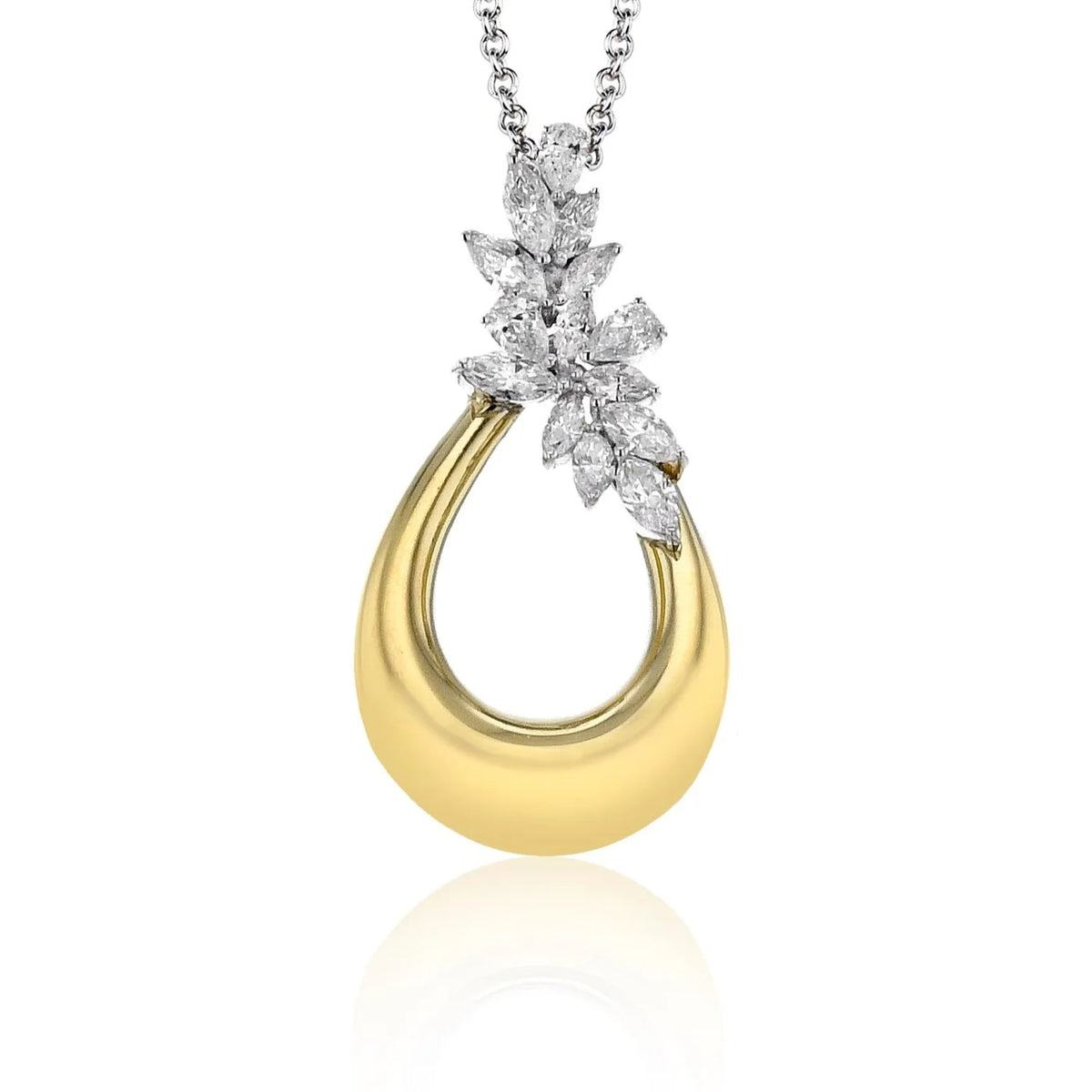 Simon G. Pendant Necklace in 18k Gold with Diamonds