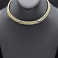 David Yurman 14K Yellow Gold Double Row Cable Link Collar Necklace