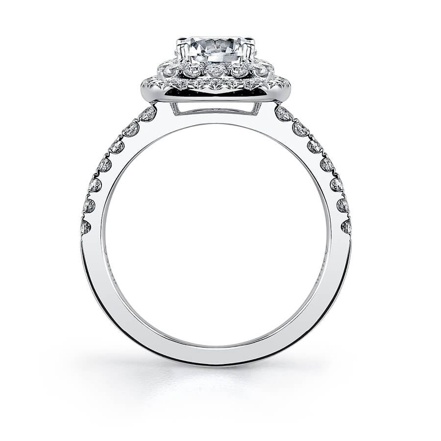 Sylvie Melodie - Classic Double Halo Engagement Ring S1097