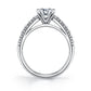 Sylvie 18K White Gold "Coco" Diamond Engagement Ring