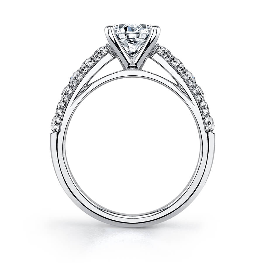 Sylvie 18K White Gold "Coco" Diamond Engagement Ring