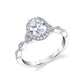 Sylive "Frederique" Oval Diamond Halo Engagement Ring - S1925