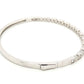 14K White Gold Diamond Bangle Bracelet