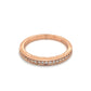 14K Rose Gold Halfway Diamond Band