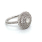 14K White Gold Diamond Vintage Style Ring