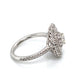 14K White Gold Diamond Vintage Style Ring