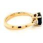 14K Yellow Gold London Topaz & Diamonds Accent