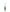 14K White Gold Blue Topaz & Diamond Halo Necklace