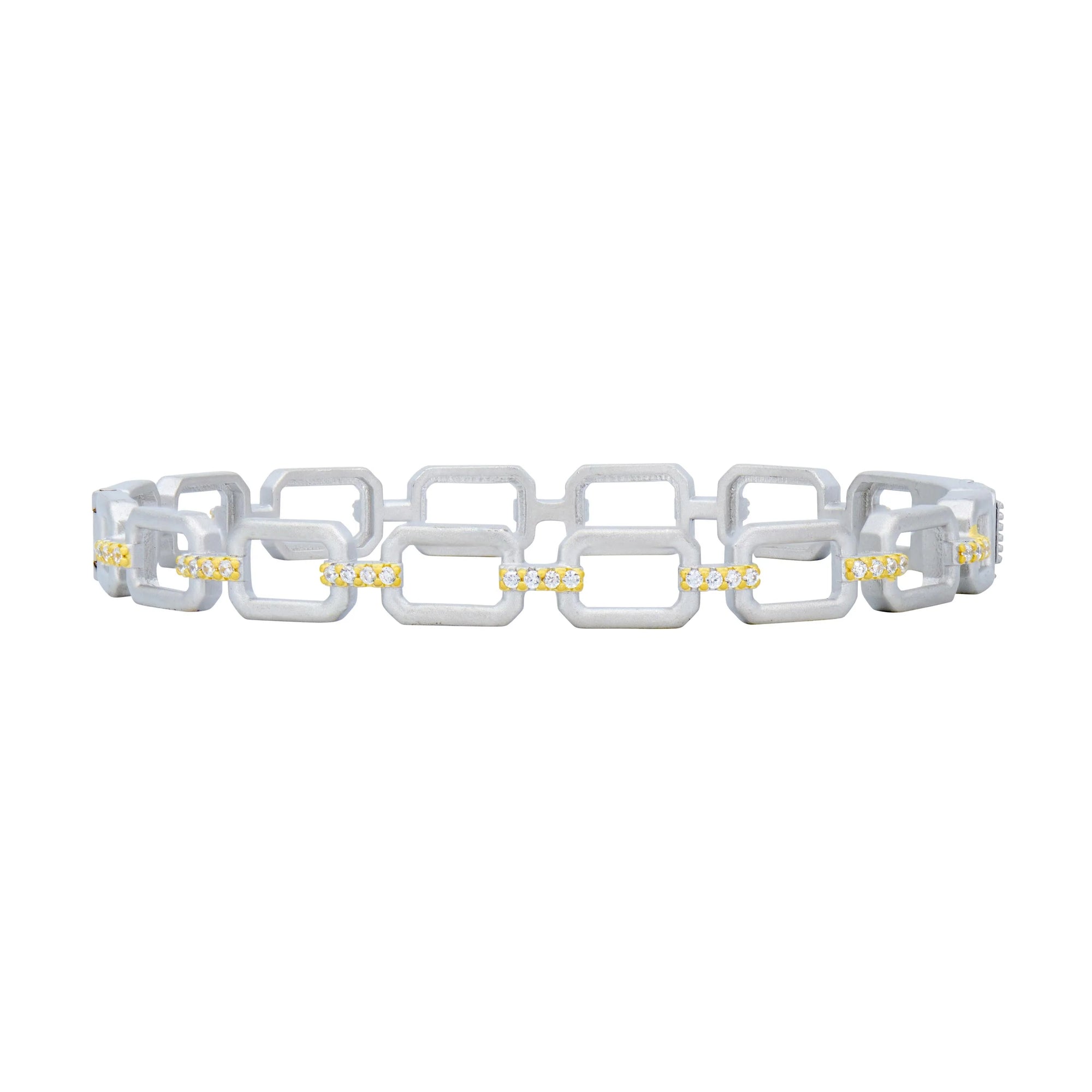 Freida Rothman "Chain Link Slide Bangle Bracelet"